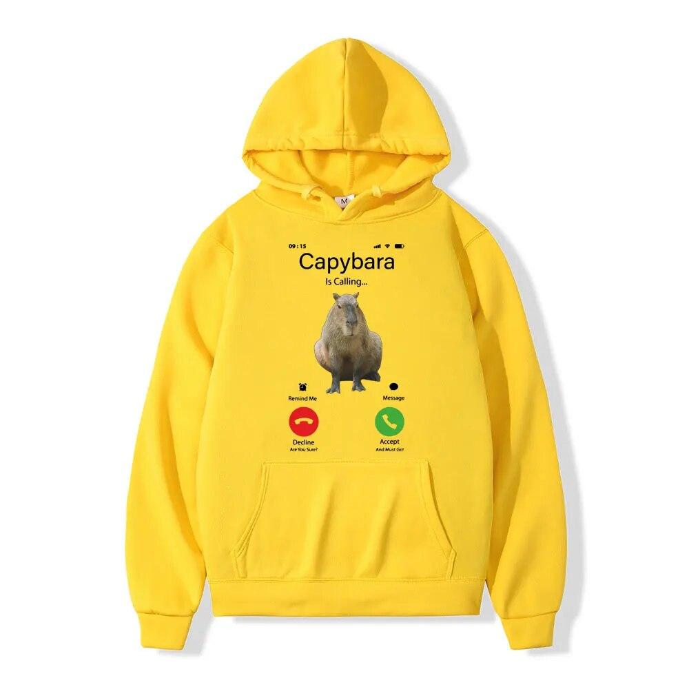 

Осенне-зимние толстовки с капюшоном унисекс, забавные толстовки с принтом капибары, модный спортивный костюм в стиле хип-хоп, одежда унисекс y2k 4XL
