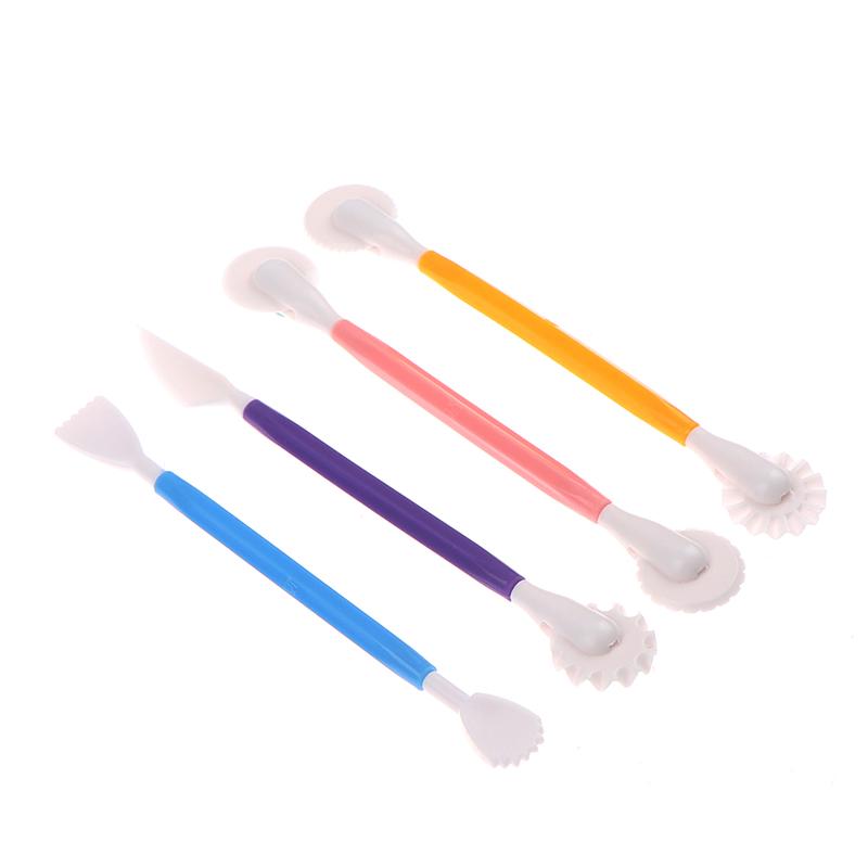 4Pcs Fondant Cake Decorating Modelling Tools 8 Styles Flower Decoration Pen