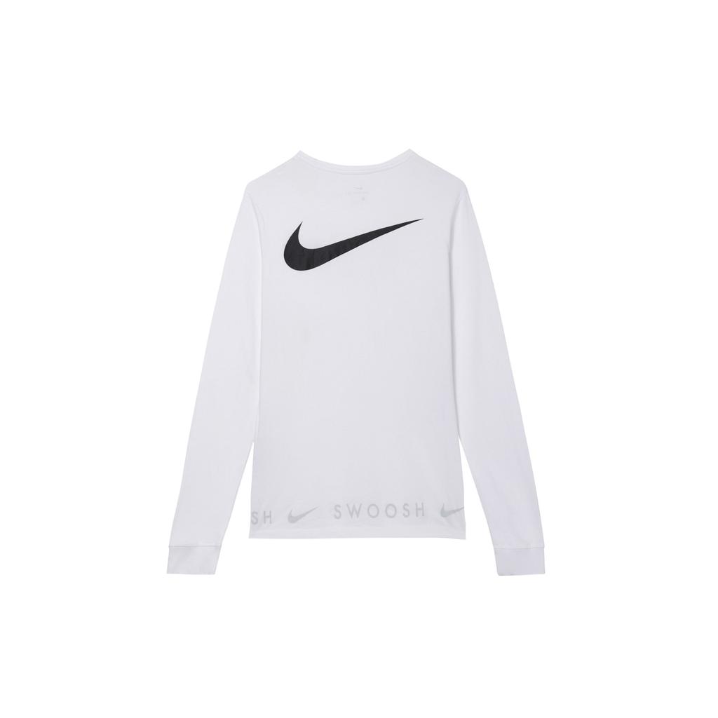 Nike Sportswear Swoosh Casual Crew-Neck Long-Sleeve T-Shirt Men Tops White DA0336-100