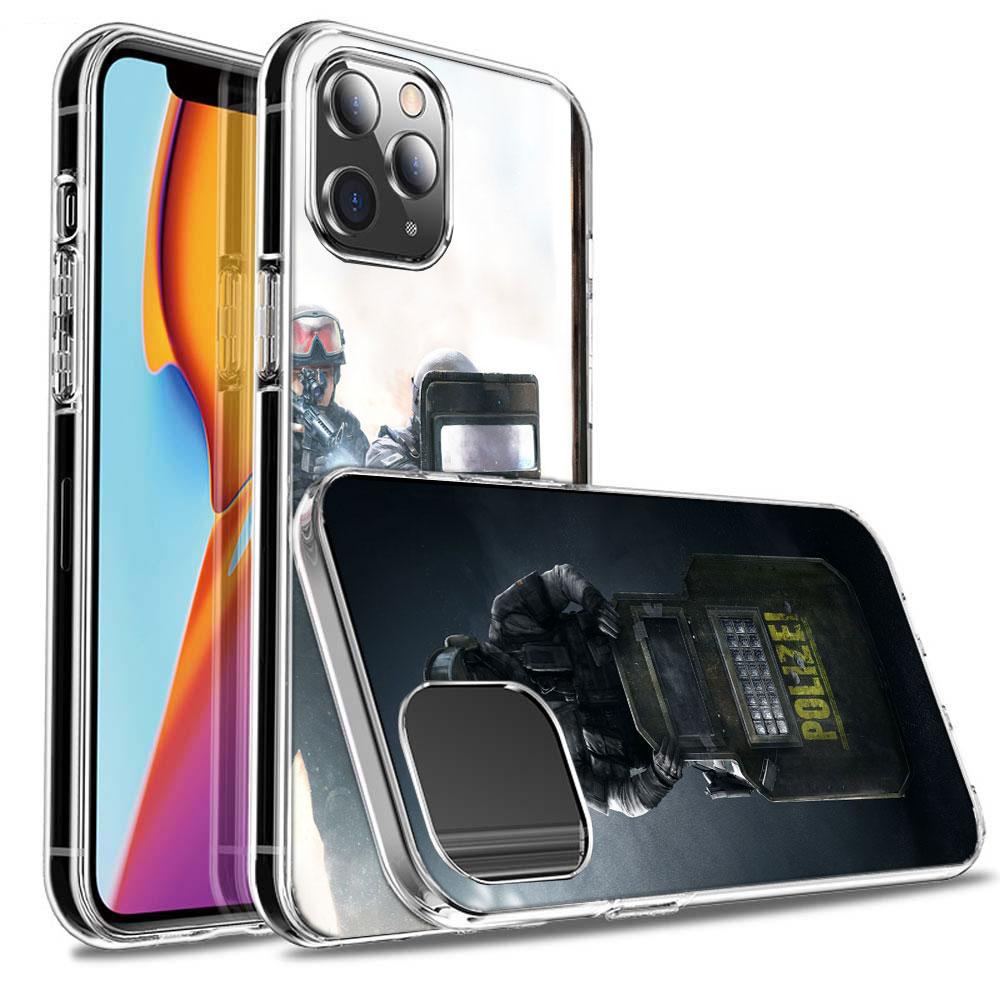 Police FBI Phone Case For Iphone 16E 15 Pro 14 Plus 17E 16 17 Pro Max Air 11 12 13 Mini Shockproof Capa Cute Cover TPU Clear