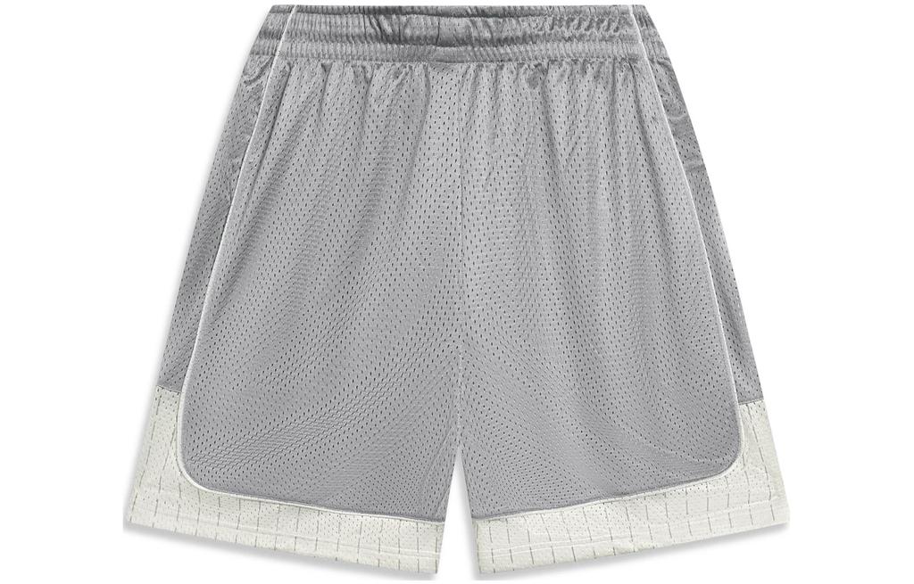 Li Ning Basketball Shorts Men's Shark Gray Antarctic Gray All Over Print AAPT047-7