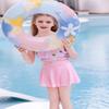 Shuizhuyuanyuan 2026 Conservative Two-Piece Slimming Swimsuit for Girls and Toddlers - Sporty Skirt Baby Swimwear