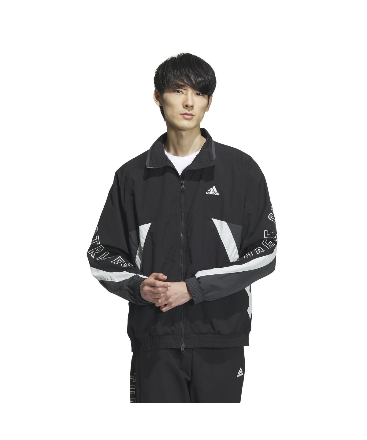 Adidas Топ-джемпер с надписью Woven Jacket JSY33 Черный XL Мужской (IS5146)