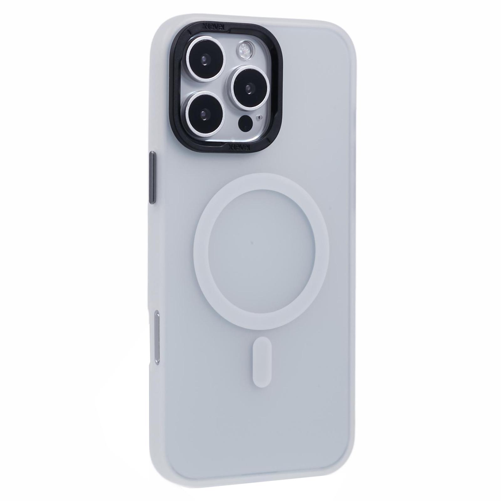 X-LEVEL For iPhone 16 Pro Case Compatible with MagSafe Matte Back PC + TPU Phone Cover A