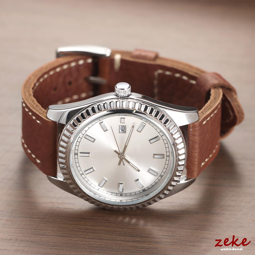 Cowhide Watch Strap Bracelet Vintage Genuine Calfskin 20mm 22mm 24mm Watchband Women Men Fashion Watch Band Belt with Pin Buckle