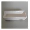 Set of 4 Ceramic Chopstick Rests - White, Simple Design for Spoons, Forks, and Ladles - Dual Grooves for Chopsticks and Spoons Simultaneously - Ideal