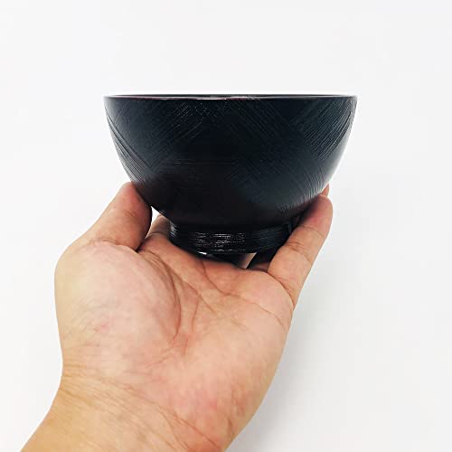 Maeju lacquerware Wooden Soup Bowls, Pair, Miyako, 4E-143