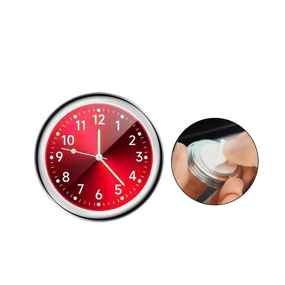 

Люмінесцентний Кварцовий Годинник для Інтер єру Автомобіля Автомобільний Термометр Гігрометр Для Прикраси Автомобілів Електронний Годинник Аксесуари червоний