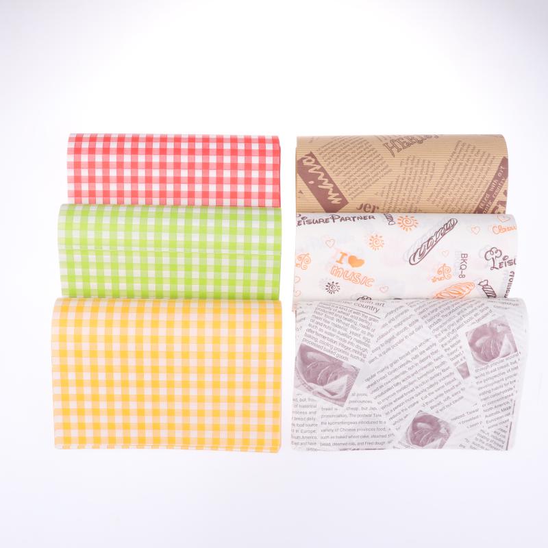 50 Stück Backverpackung Lebensmittelverpackung Fettabweisende Papiertüte Sandwich Donut Brotverpackung Hamburger Küchenzubehör 18*18Cm
