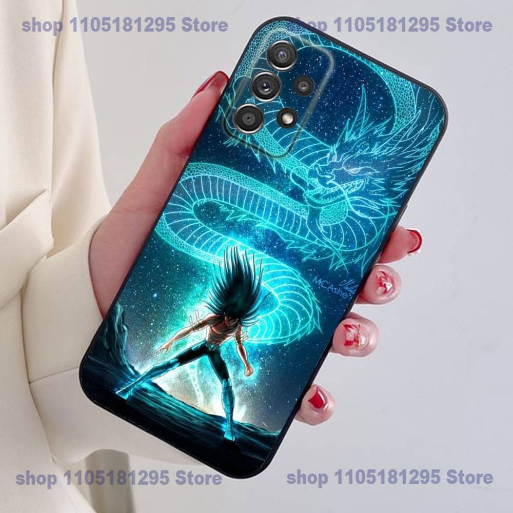 S-Saint Seiya Knights Phone Case For Samsung S25,24,21,22,23,30,Ultra,20,Plus Black soft silicone case