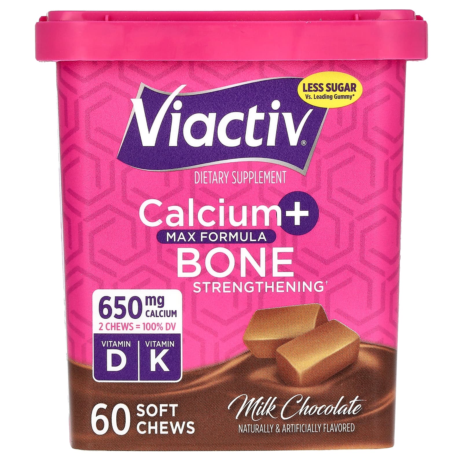 

Calcium + Bone Strength, Max Formula, Milk Chocolate, Soft Chews, 60 Pieces