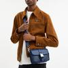 Coach Signature Canvas Mini Crossbody Bag with Buckle Closure & Adjustable Strap for Daily & Travel Use