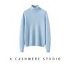 Women's Plus Size 100% Cashmere Knit Long Sleeve Sweater - Autumn/Winter Base Layer Top