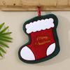 Creative Xmas Hanging Hand Towel Kawaii Santa Claus Handkerchief  Kitchen Cleaning