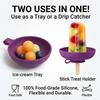 Summer Drip Free Proof Popsicle Holder Rack Anti-flow Ice Cream Bracket Anti-drip Tray Reusable Portable Popsicle Protectors