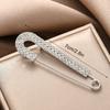 1Pc Jewelry Gift Exquisite Cardigan Clip Fashion Suit Pin Clothing Decoration Pearl Brooch Rhinestone