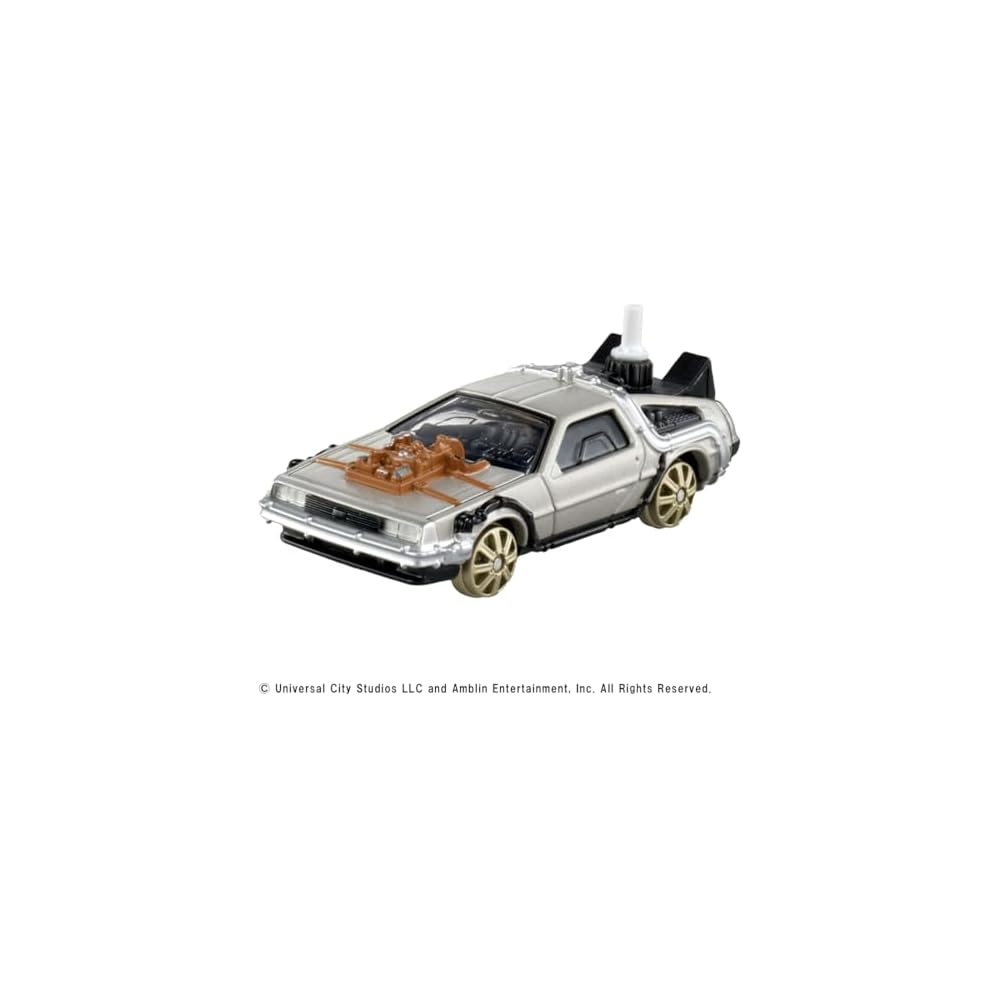Takara Tomy Tomica Premium Unlimited Back To the Future Time Machine Mini Car Toy for Ages 6 and Up