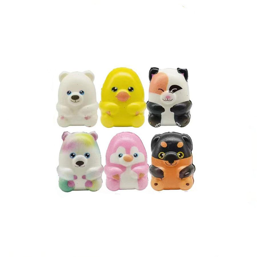 

6/12PCS for Kids Adult Mini Kawaii Cute Stress Relief Squeeze Toys Random Slow Rising Squishies Toy Carnival Goodie Bag Stuffers 6pcs