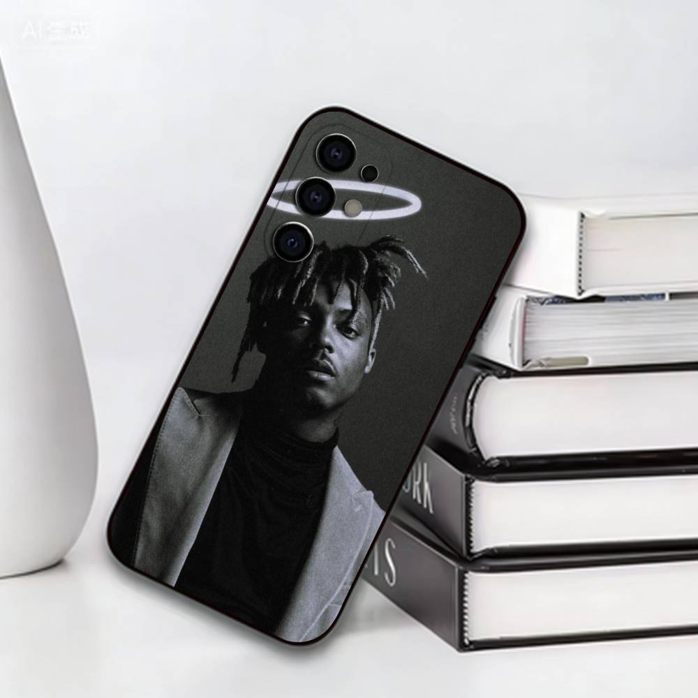 Emo Rap Juice WRLD 999 Phone Case For Samsung S25,S24,S21,S22,S23,S30,Ultra,S20,Plus,Fe,Lite,Note,10,Black Cover