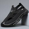 Fashion Summer New Breathable Men's Baotou Sandals with Hollow Mesh Outdoor Sports and Leisure Beach Men's Shoes