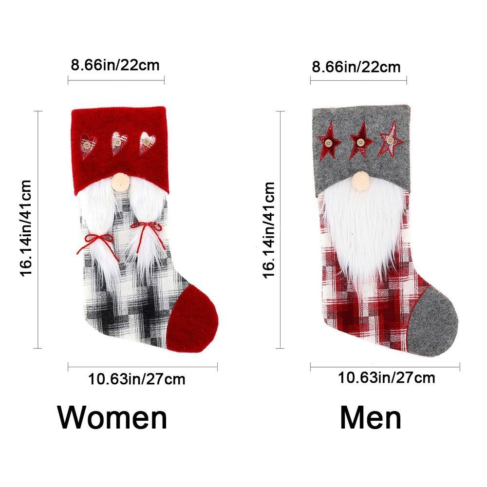 Large Capacity Candy Socks Gift Bag Hanging Christmas Stocking Christmas Decorations for Home