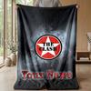 The Clash Custom Flannel Throw Blanket Print Your Name Text Soft Warm Blanket Holiday Present