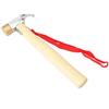 Outdoors Camping Copper Head Hammer Wooden Handle  Multi Function Sliver Tent Nail Hook Mountain Climbing Portable