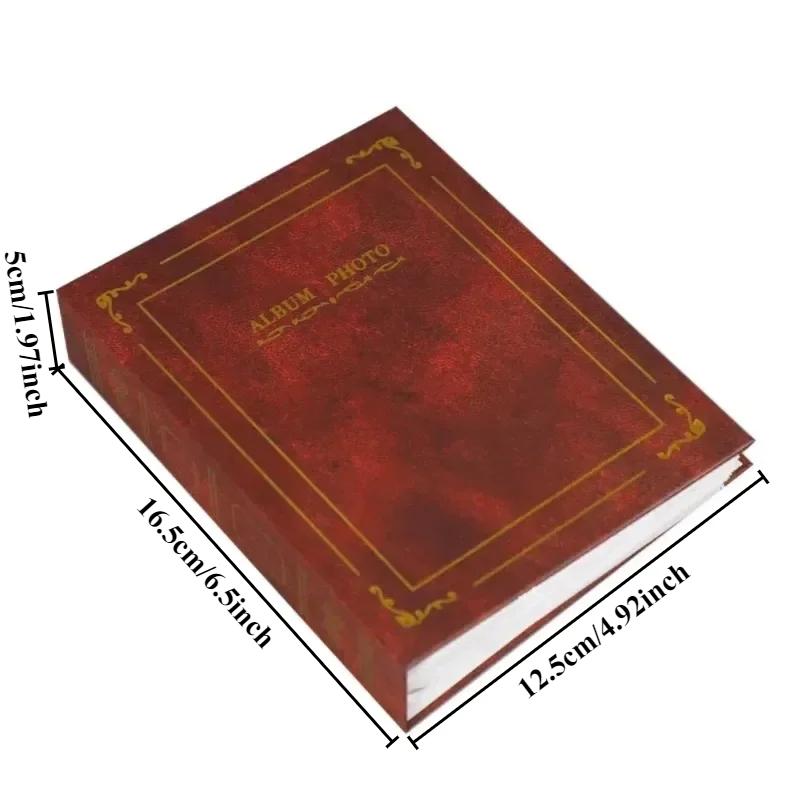 Family 6 Inch 100 Photos 16x12Cm Image Art Photo Albums Interstitial Album Classic Retro Photo Album Collection Home Decoration