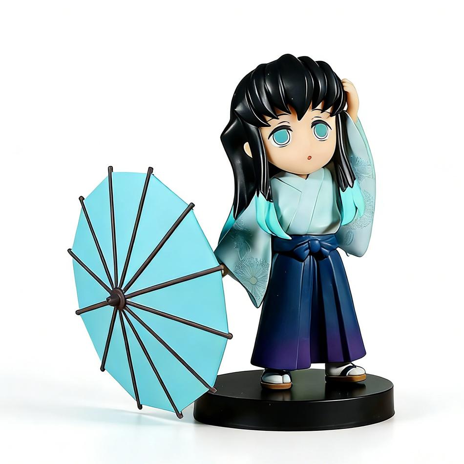 New Demon Slayer Plum Rain Serie Box Kamado Tanjirou Agatsuma Zenitsu Nezuko Hashibira Inosuk Anime Figure Poseable Articulated Scale Detailed Movable