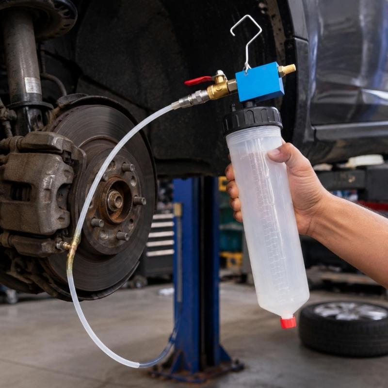 Vehicle Brake Fluid Maintenance Equipment and Accessories, Brake Fluid Extractor for Defined Service Work and Vehicle Care Work Planning