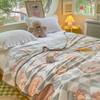 Autumn Warm Cute Bear Blankets for Bed Soft Cartoon Bedspread Comfortable Coral Fleece Throw Blanket Sofa Single Double Blanket