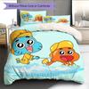The Amazing World of Gumball2 Pattern Bedding Quilt Set  Home Decoration  Gift (1 * duvet cover + 2 * pillowcase  without core)