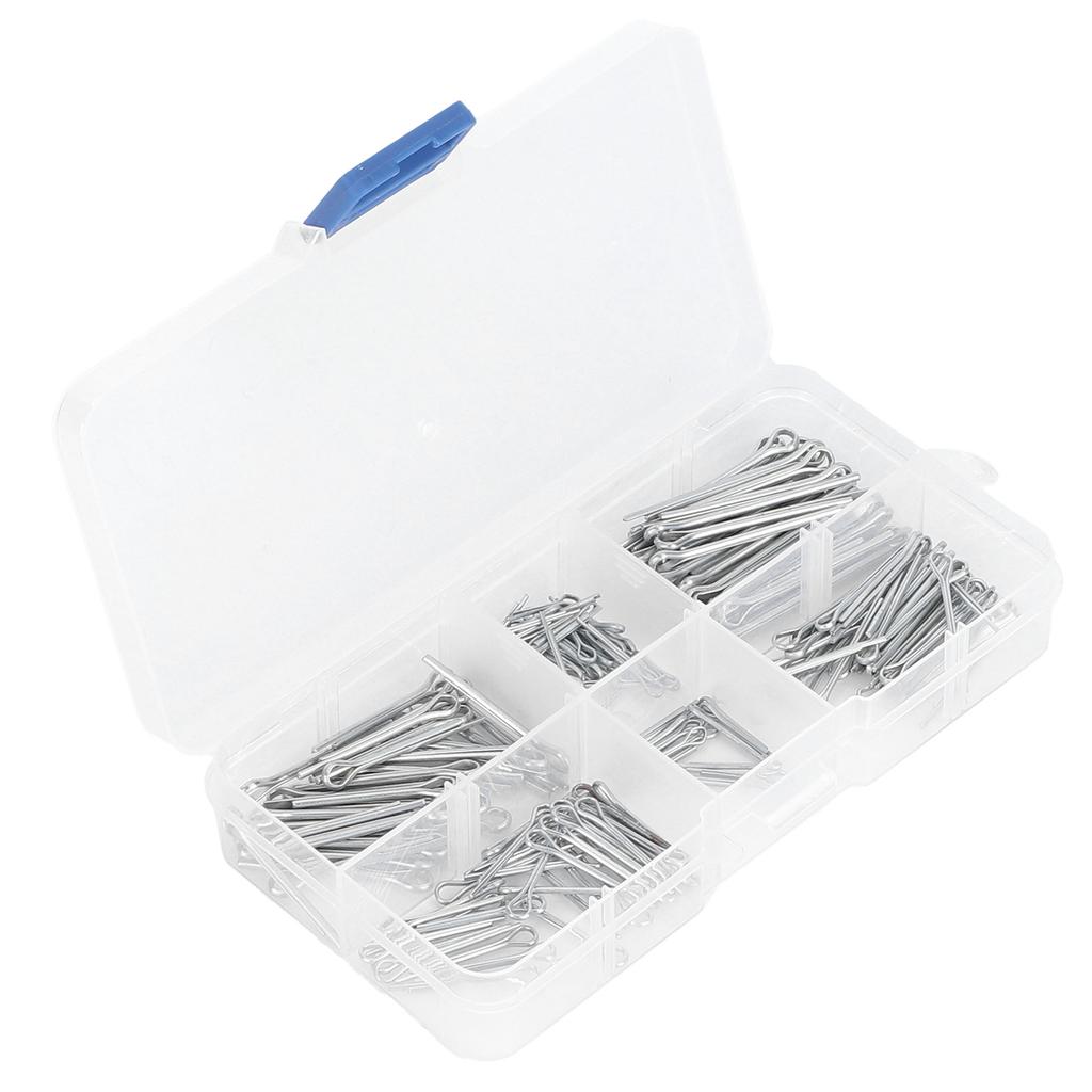 175Pcs Cotter Pin Zinc Alloy Galvanized Locking Automotive Parts for Maintenance