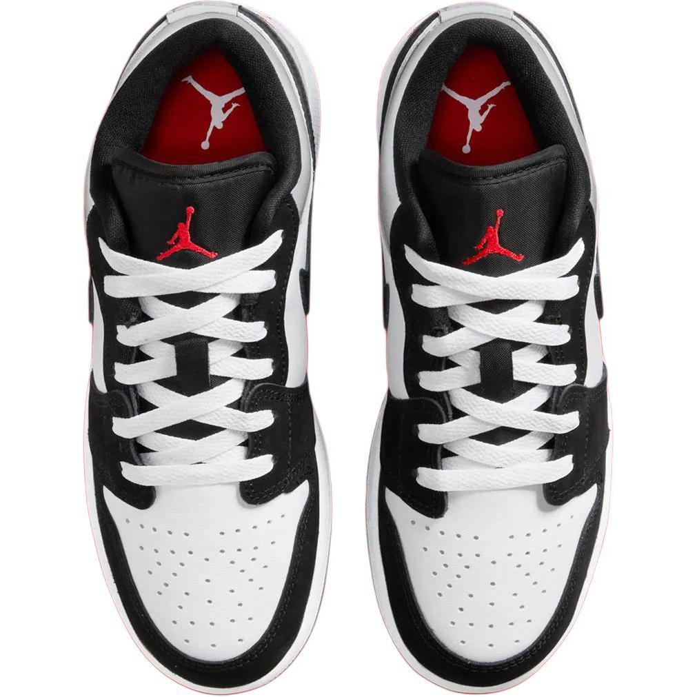 New Jordan Air Jordan 1 Anti Slip Wear Resistant Low Top Children's Basketball Shoes Black White Unisex HF3188-106