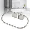 Towel Ring Stainless Steel Wall Mount Punch Free Installation Modern Oval Towel Holder Silver