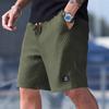 Pantaloncini Casual da Uomo Trama con Coulisse in Vita, Tasche per Abbigliamento Casual, Spiaggia o Attività all'Aperto, Pantaloncini Quotidiani Pantaloncini con Coulisse in Vita