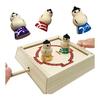 [Nostalgic Toys Introductory Set] Tonton Sumo Home Game Wooden Toy Folk Art Toy Sumou Sumo Wrestler Tabletop Game Made in Japan (Tonton Sumo)