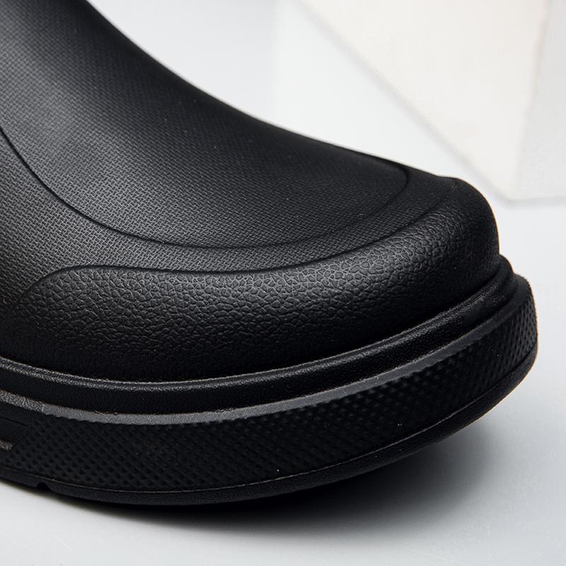 Big Size Men Work Chef Shoes Waterproof Oil-proof Kitchen Work Cook Boots Non-slip Ankle Rain Boots Man Hotel Restaurant Safety Footwear