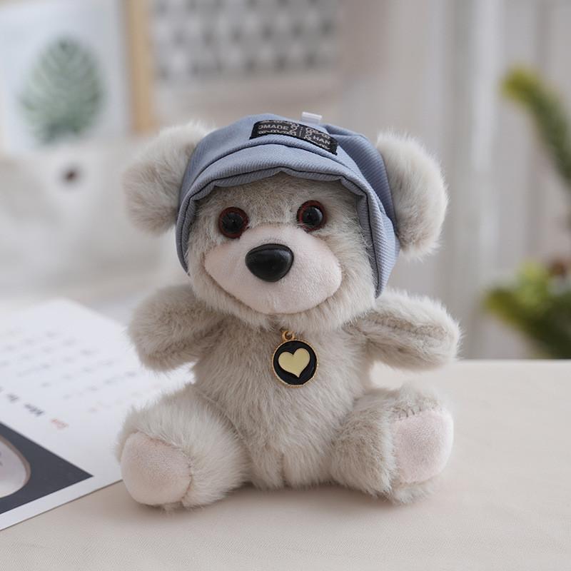 Plush Bear Keychain With Cute Hat For Kids And Collectors