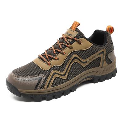 Spring and Autumn Men's New Walking Non-slip Hiking Shoes Wear-resistant Outdoor Sports Men's Shoes Lace-up Travel Shoes