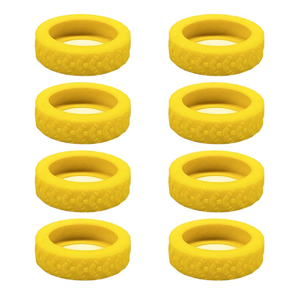 8PCS Silicone Luggage Wheel Protectors Protect Your Suitcase and Reduce Rolling Noise