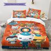 Octonauts Helden Bettwäsche Bettdecke Set Bettbezug Kissenbezug Heimdekoration Geburtstagsgeschenk (1 Bettbezug + 2 Kissenbezüge, ohne Füllung)