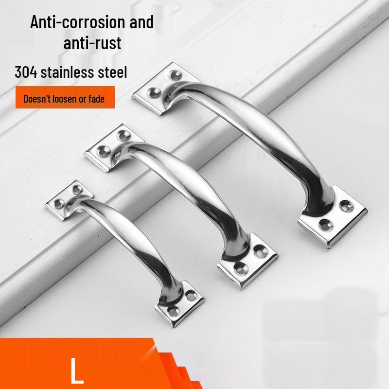 

Classic Wooden and Stainless Steel Door Handle for Wardrobes and Cabinets 201 Stainless Steel (6-inch 150mm)