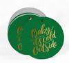 Inkdotpot Real Gold Foil Baby It's Cold Outside Baby Shower Tags Favor Hang Paper Tags 100