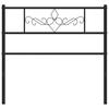 Replacement Headboard Metal Black 75 Cm