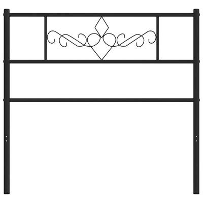 Replacement Headboard Metal Black 75 Cm