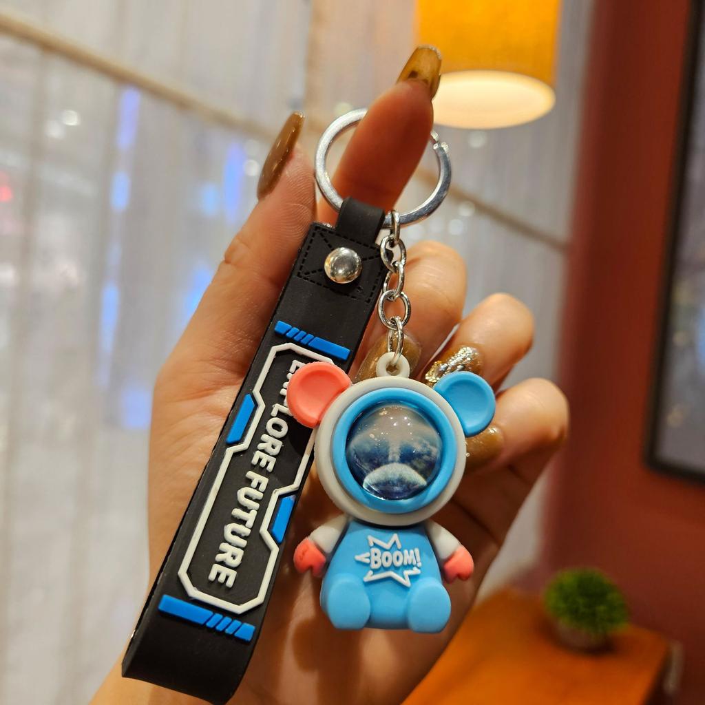 Reise zum Sternenhimmel Hase Astronaut Schlüsselanhänger Kreativer Auto-Schlüsselanhänger Anhänger Paar Geschenk Puppe Taschenanhänger