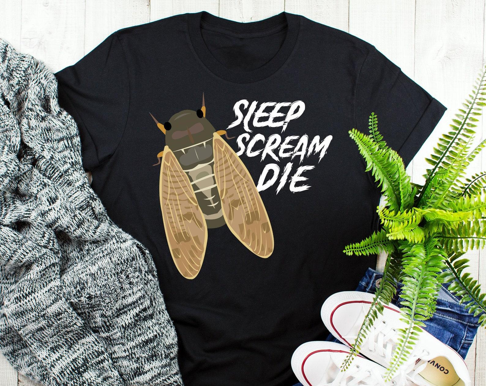 Funny Cicada Shirt, , Insect Lover Gift, Cute Entomology T-shirt, Nature Tshirt, Animal Meme, Science Entomologist Invasion 17 Year 130