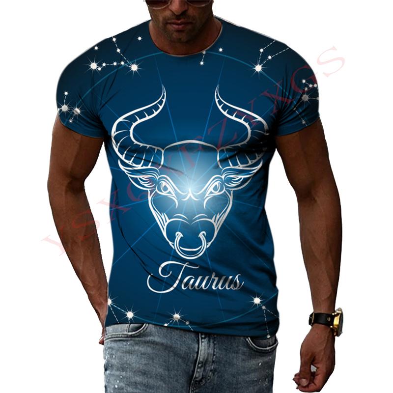 

История Тельца Доминирующая Мода Оригинальная 3D Печать Харадзюку Могущественная Личность Мужская И Женская Футболка С Короткими Рукавами Круглый Вырез 6XL