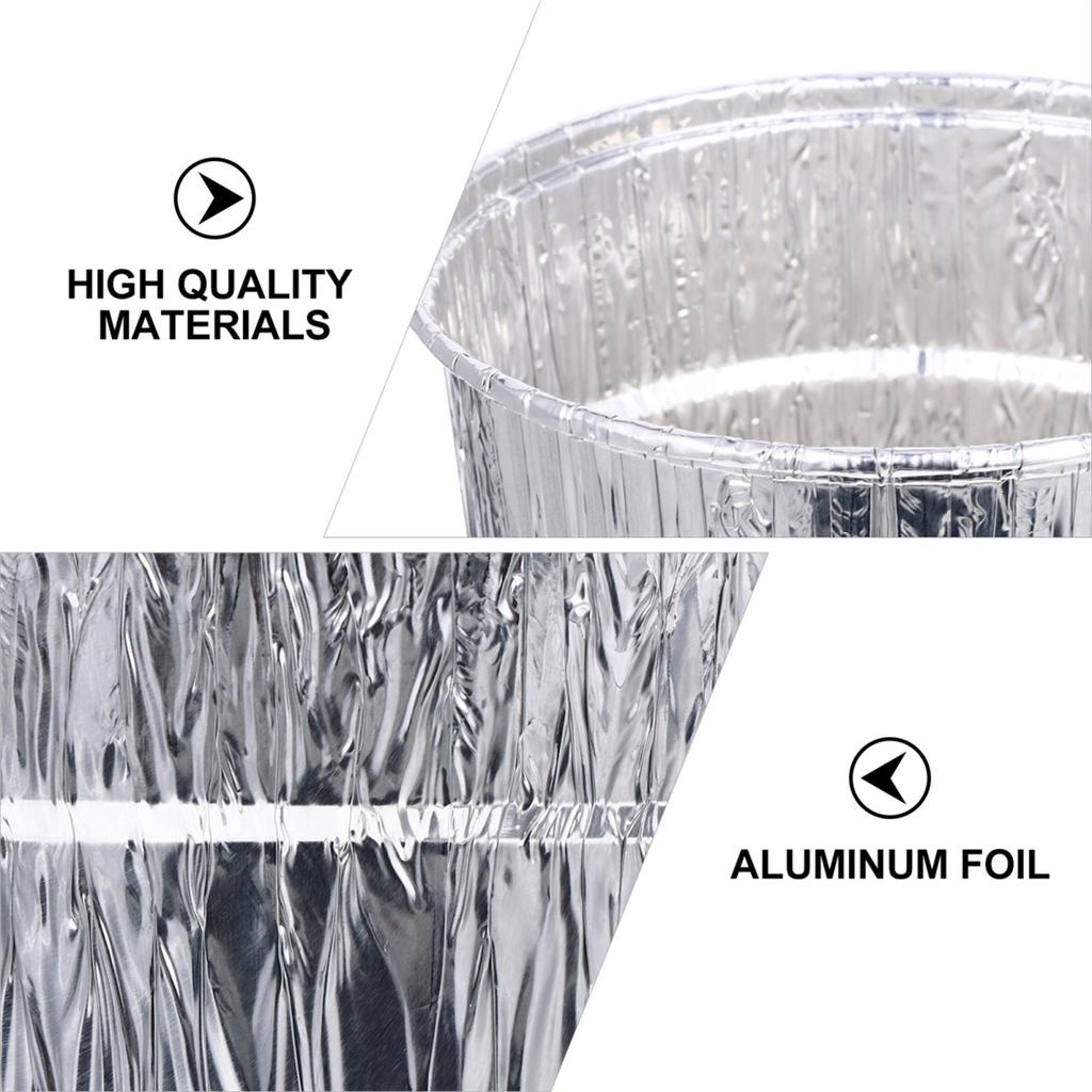 Grill Accessories Set 8pcs Aluminum Grease Bucket Liners For Pellet Smoker BBQ Grill